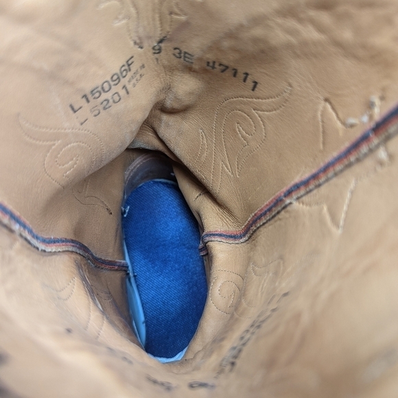 Lucchese Classics "Hugo" men's sz 9EEE black cherry/Burgundy brush off goat leat - Picture 12 of 14